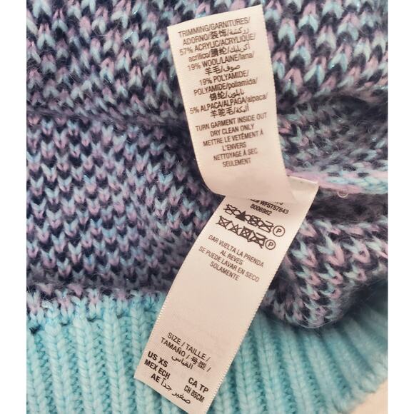 Vintage Juicy Couture XS Y2k Black Label Belarus Geo Pullover Size Wool Blend - Picture 8 of 9